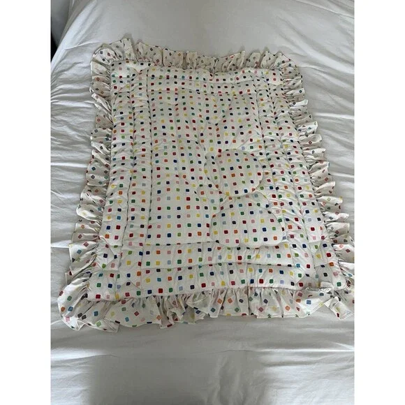 Disney Babies Mickey Mouse Balloons primary colors  Crib Sized Blanket Comforter - Picture 3 of 16